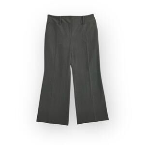 Ann Talyor Women's Gray Curvy Fit Just Below the Waist Flare Leg Slacks | Size 8